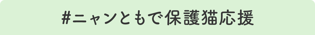 #ニャンともで保護猫応援