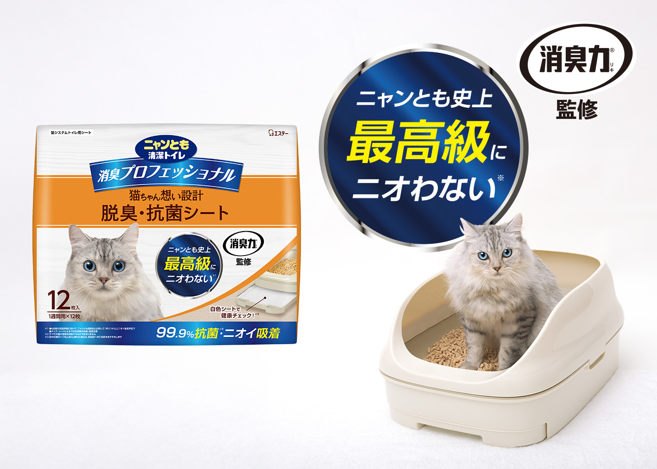 「消臭プロフェッショナル 脱臭・抗菌シート」の商品画像