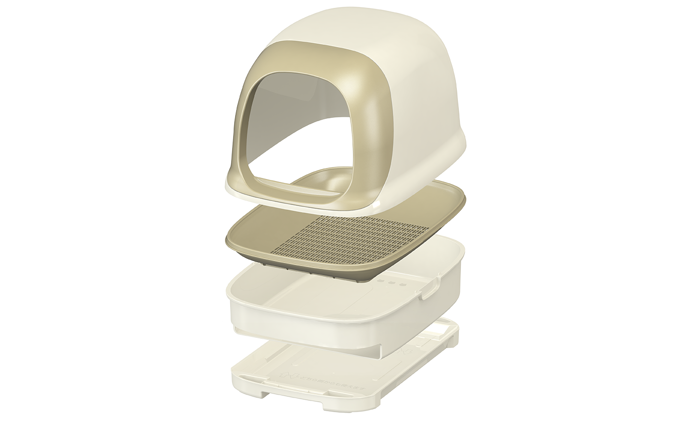 ドームタイプの4つのパーツ