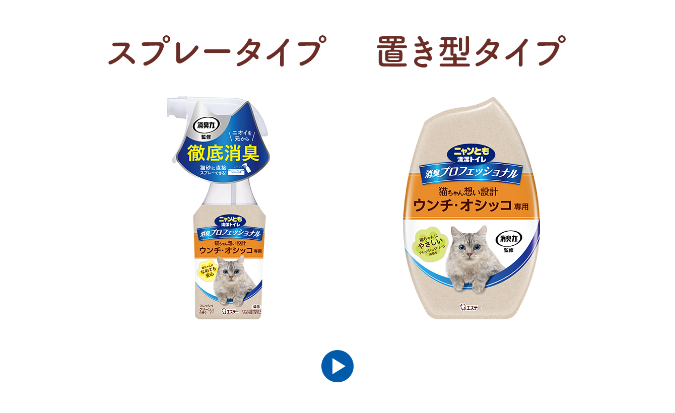 スプレータイプ／置き型タイプ
